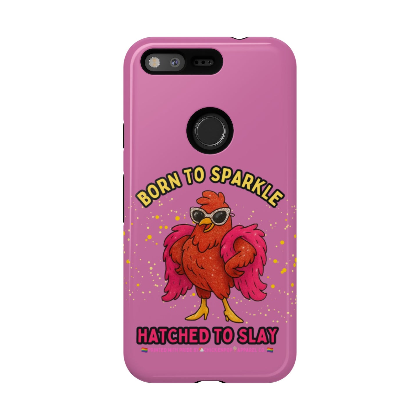 Phone Case - Born to Sparkle Hatched to Slay Logo Design