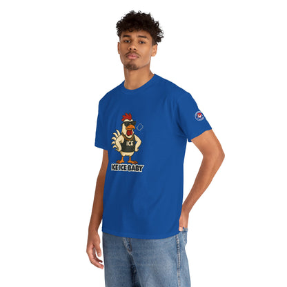 Ice Ice Baby Part 2 Funny Chicken T-Shirt – Cool Rooster Graphic Tee | Unisex Retro Hip-Hop Style