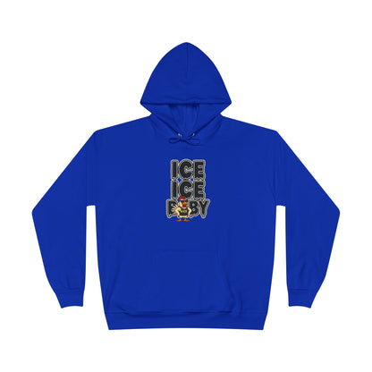ICE ICE BABY Funny Chicken Hoodie – Retro Hip-Hop Pullover for Music Fans, Students & Cold-Weather Comedians