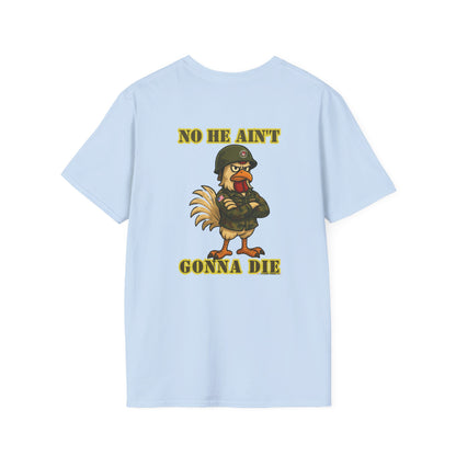Here Comes the Rooster Music  Graphic Tee with Front & Back Print Unisex Rock T-Shirt