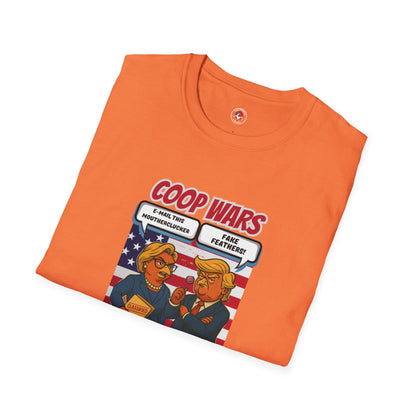 Coop Wars™ Tee – Hilaregg Cluckton vs. Cock-a-Doodle-Don | Political Chicken Fight Shirt