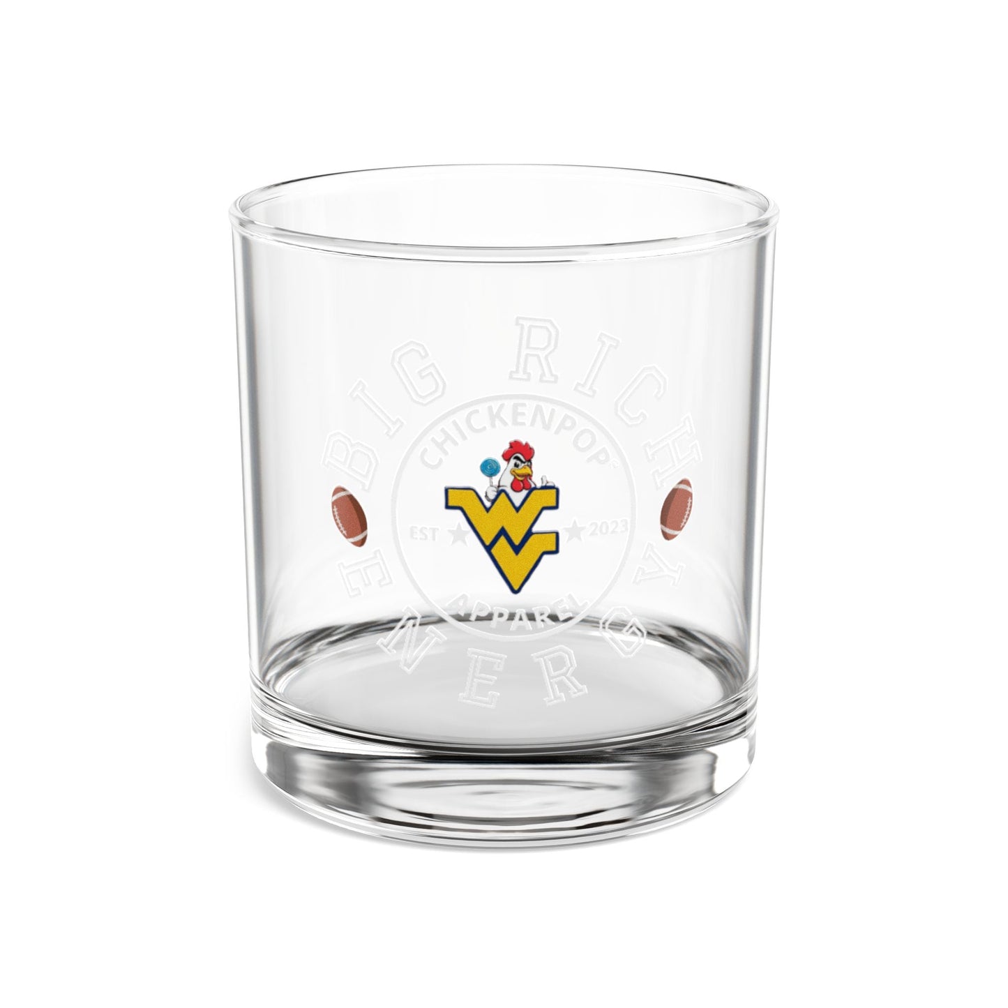 Handcrafted Big Rich Energy Whiskey Glass - 10oz