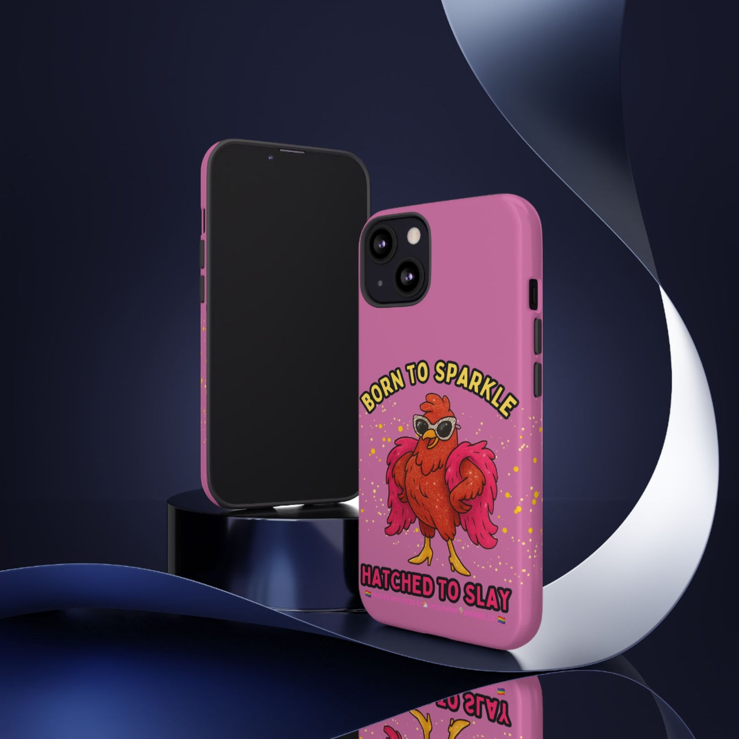 Phone Case - Born to Sparkle Hatched to Slay Logo Design