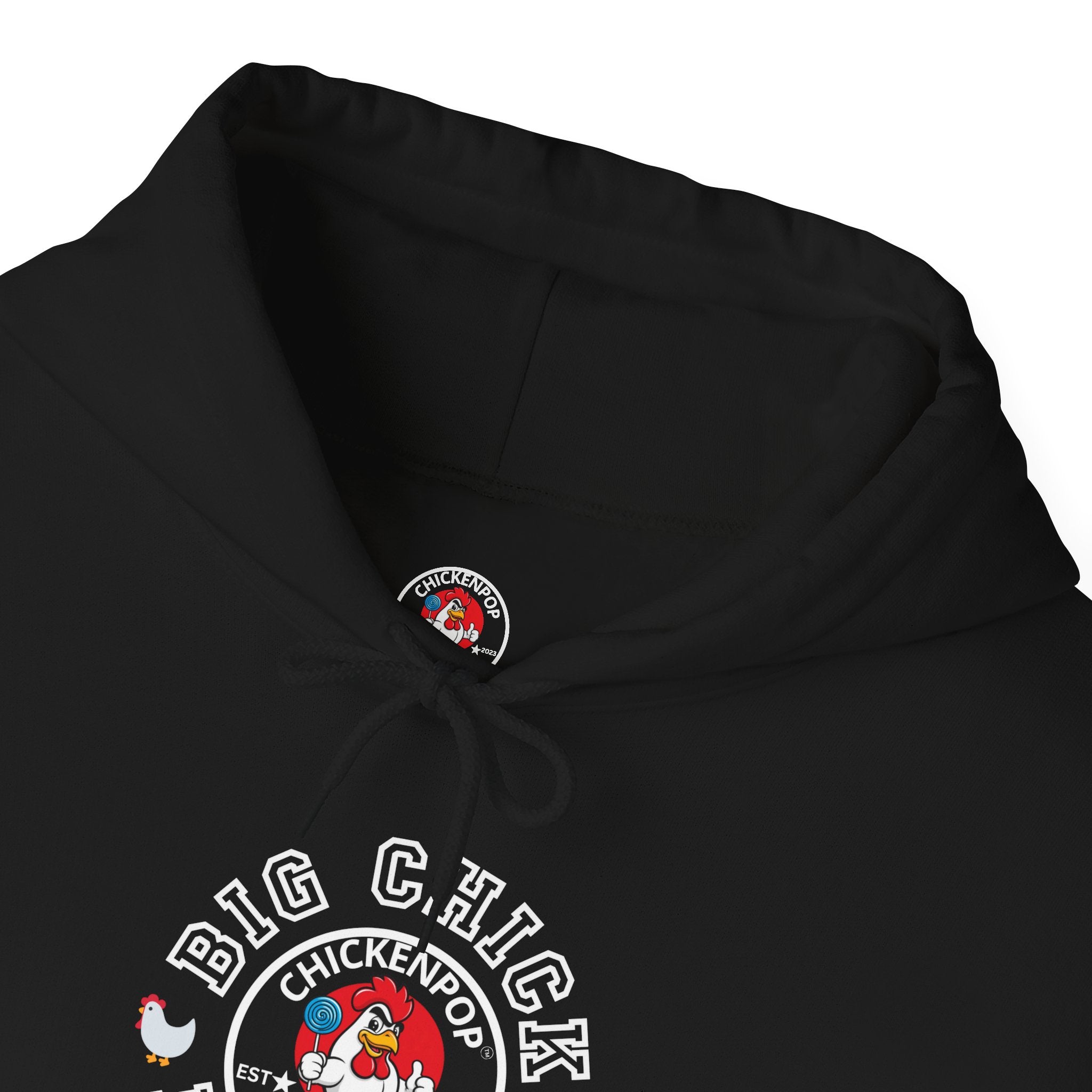 Big Chick Energy Unisex Hoodie — ChickenPop Apparel Logo Sweatshirt