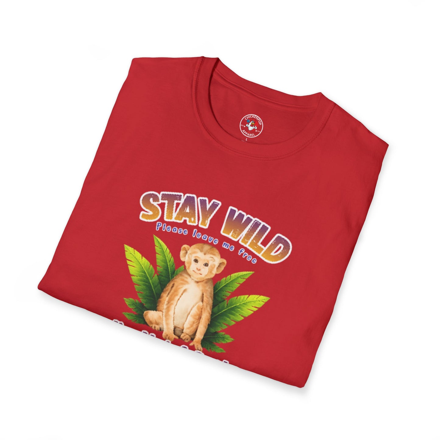 🐵Stay Wild – I’m Not a Pet Monkey Shirt | Animal Rights Graphic Tee | Ethical Wildlife Awareness Unisex T-Shirt