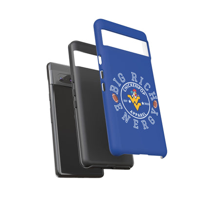 Don’t Be A Devries Funny Chicken Phone Case – Durable Dual-Layer Protection for iPhone, Samsung, Pixel – Matte or Glossy Finish Blue