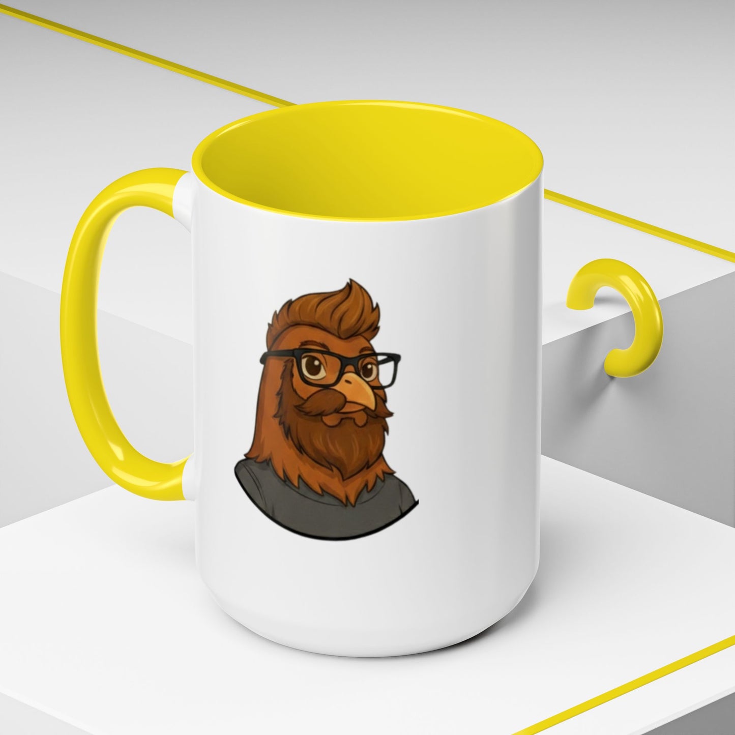 Get Clucked™ Custom Photo Chicken Mug – Personalized Cartoon Portrait Coffee Cup – Funny Gift for Couples, Friends & Pet Lovers