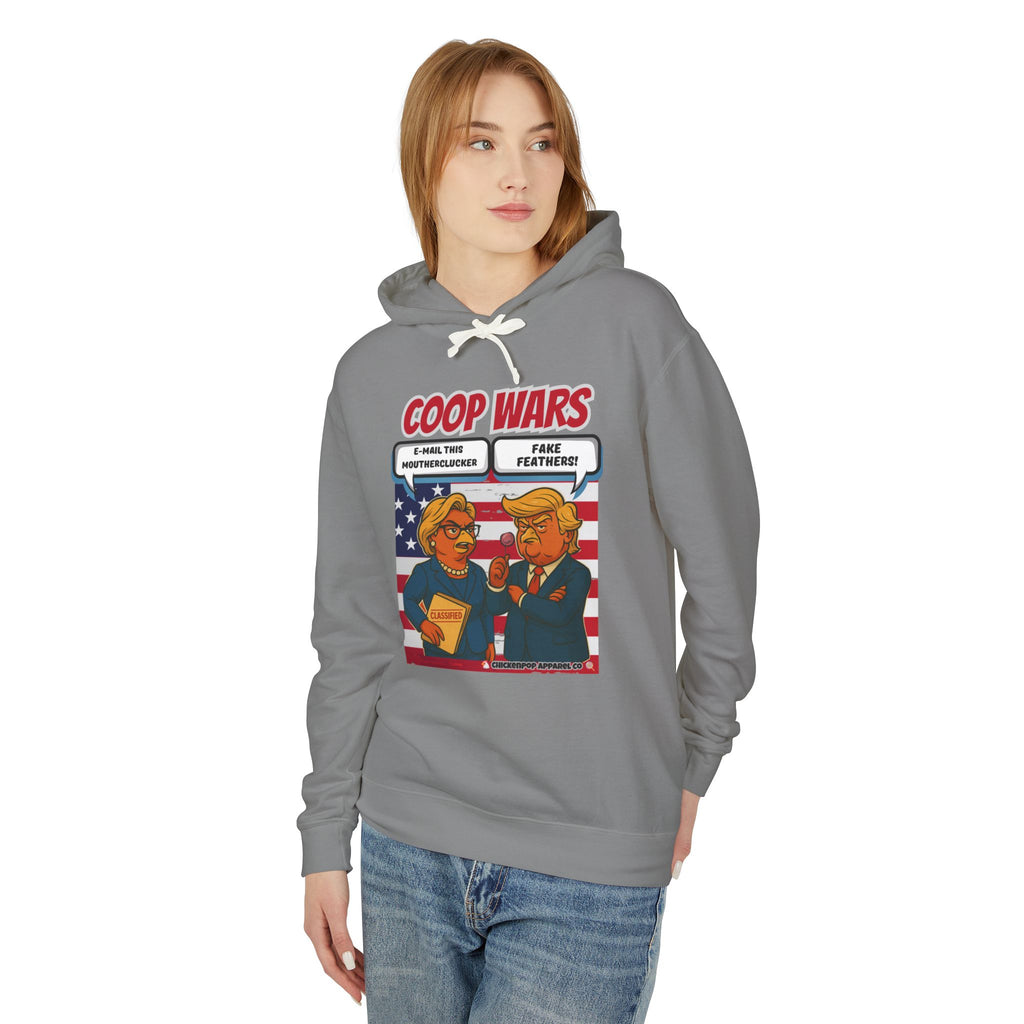 Coop Wars Hoodie – Funny Political Graphic Pullover | Unisex Relaxed Fit | Ethically Made & OEKO-TEX Certified Streetwear
