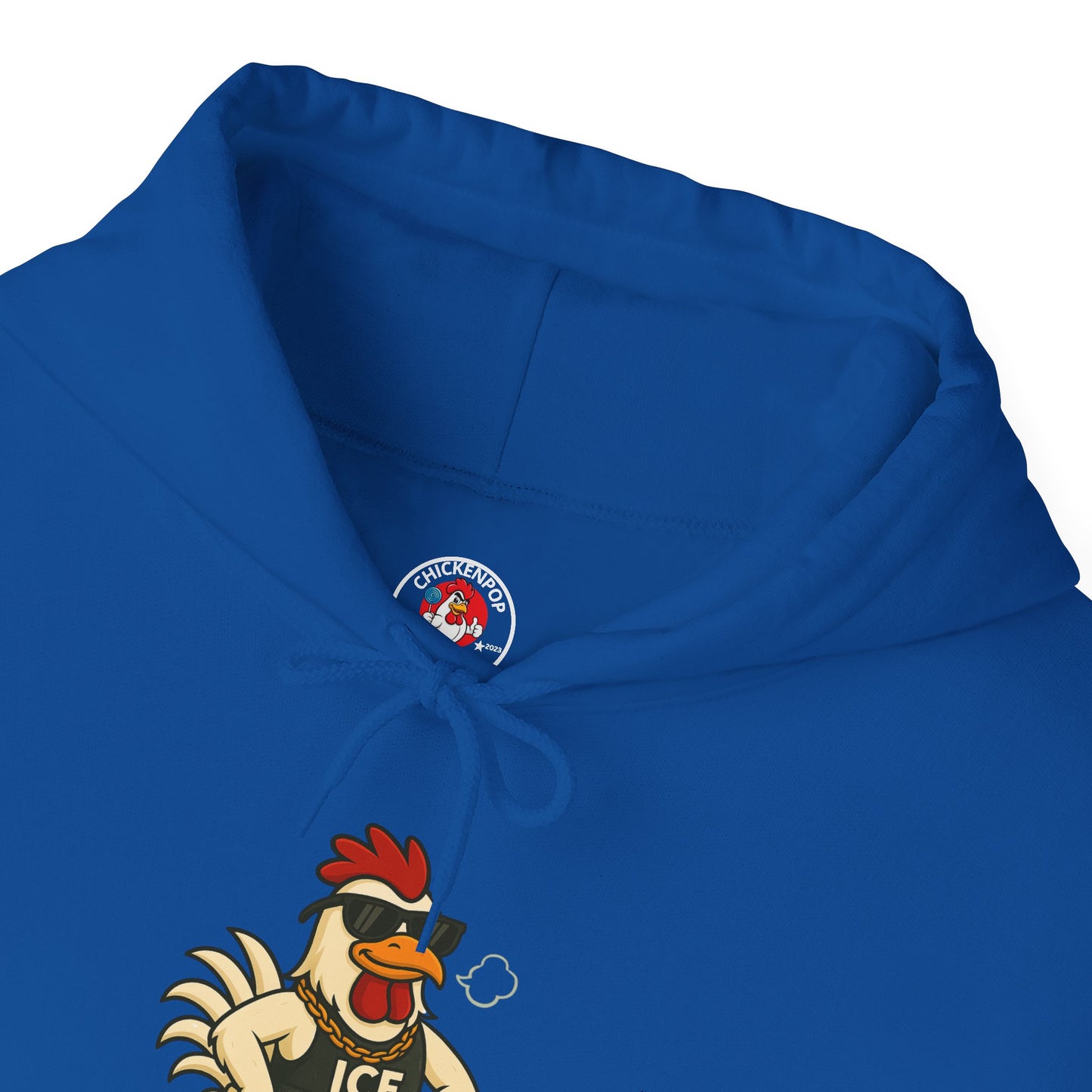 🧊 ICE ICE BABY Funky Chicken Agent Hoodie – Coop Daddy Parody Hoodie for Music & Poultry Fans