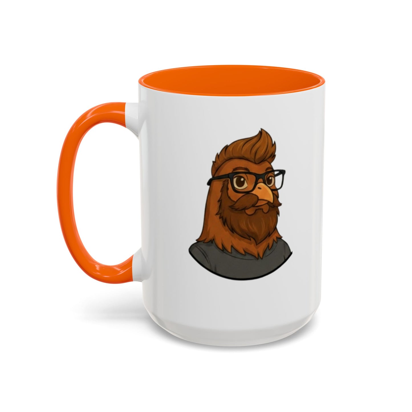 Get Clucked™ Custom Photo Chicken Mug – Personalized Cartoon Portrait Coffee Cup – Funny Gift for Couples, Friends & Pet Lovers