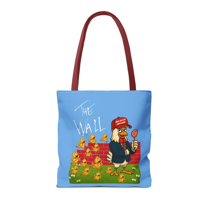 Another Chick Thru The Wall Tote Bag – Funny Political Chicken Graphic | Durable Eco-Friendly Canvas Shopper for Everyday Use