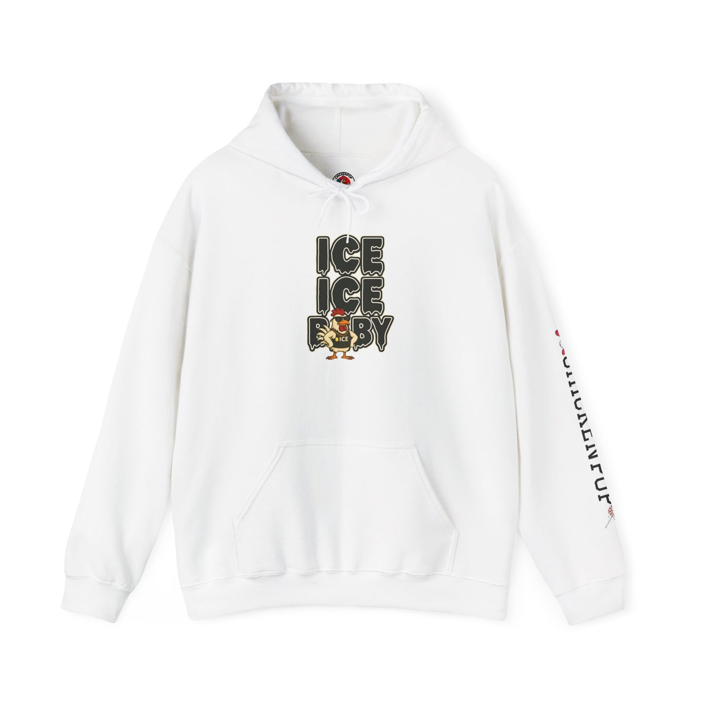 🧊 ICE ICE BABY Funny Chicken T-Shirt – Coop Daddy Parody Hoodie for Music & Poultry Fans