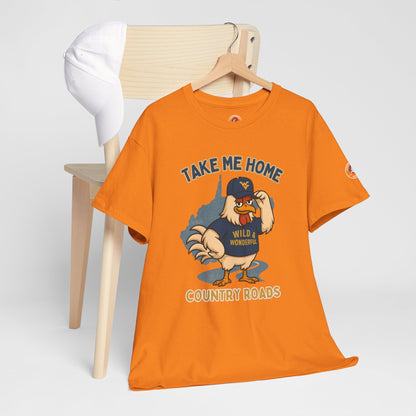 Take Me Home Country Roads WV Coop Daddy Tee – Funny West Virginia Rooster Shirt