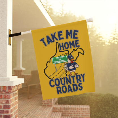 Take Me Home Country Roads Garden Flag – Funny West Virginia Pride Yard Banner | Double-Sided, Vibrant Outdoor Decor
