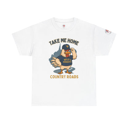 Take Me Home Country Roads WV Coop Daddy Tee – Funny West Virginia Rooster Shirt