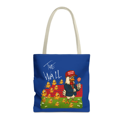 Another Chick Thru The Wall Tote Bag – Funny Political Chicken Graphic | Durable Eco-Friendly Canvas Shopper for Everyday Use