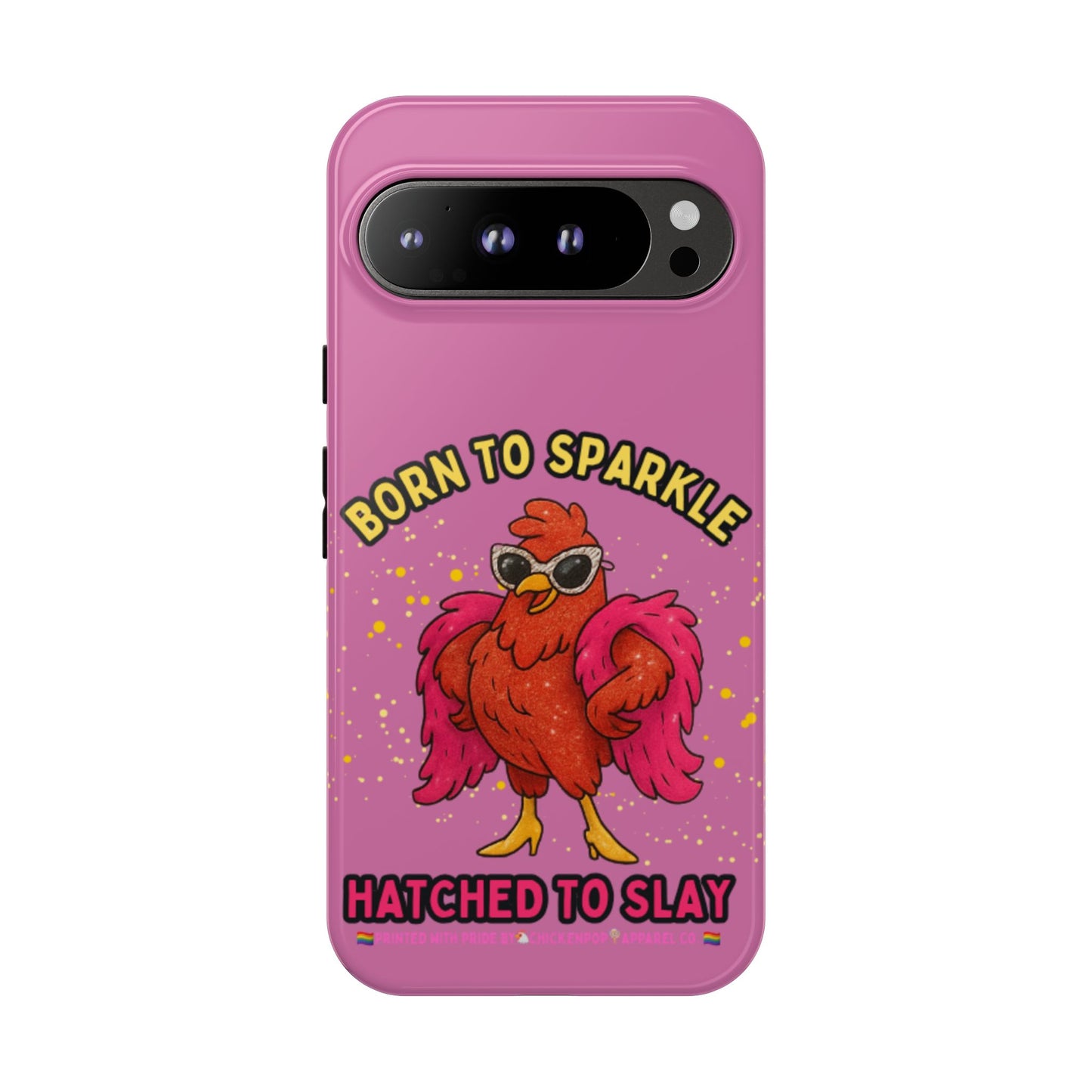Phone Case - Born to Sparkle Hatched to Slay Logo Design