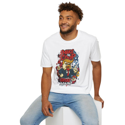 Cock-a-doodle-Don T-Shirt – Make the Coop Great Again | Funny Political Chicken Shirt by ChickenPop Apparel