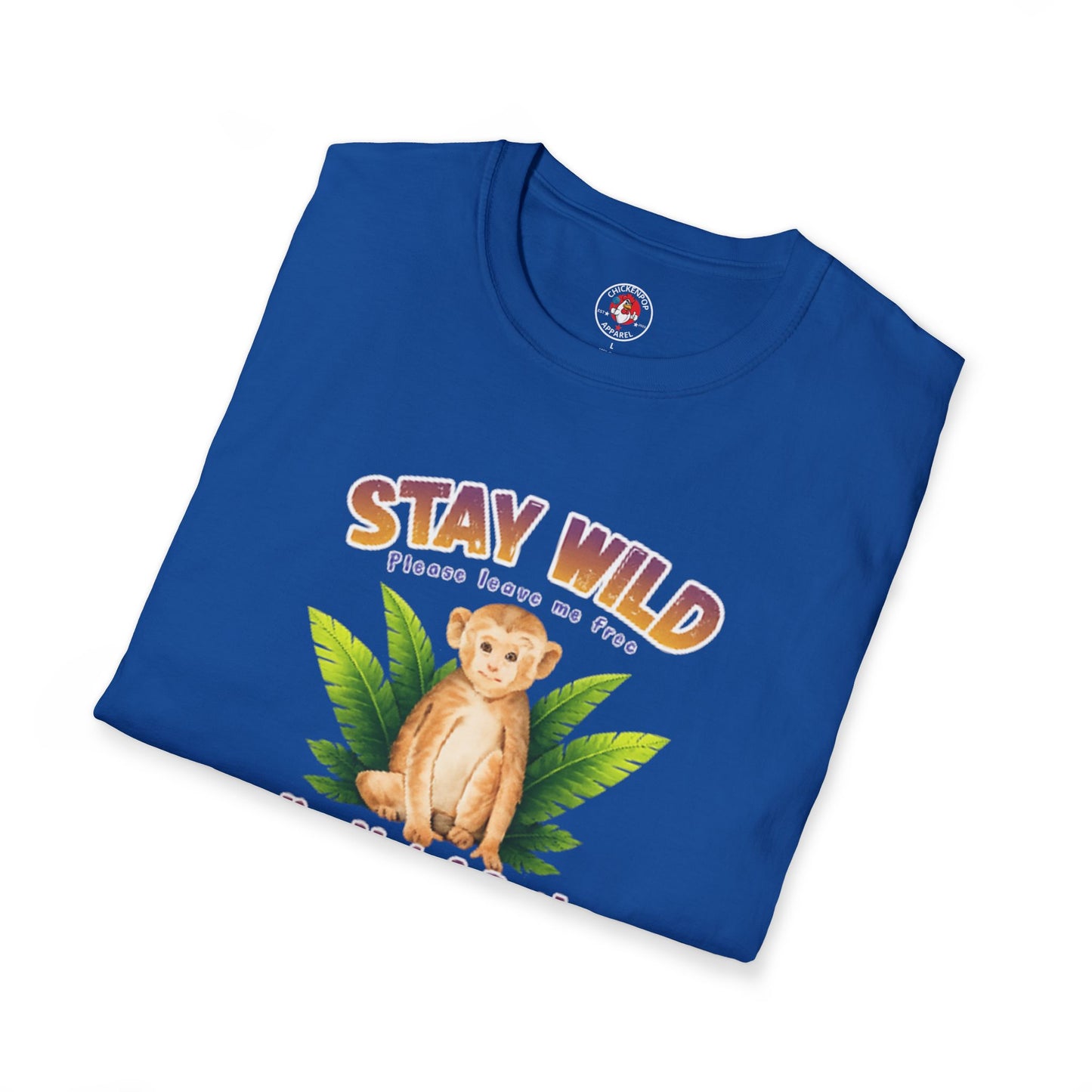🐵Stay Wild – I’m Not a Pet Monkey Shirt | Animal Rights Graphic Tee | Ethical Wildlife Awareness Unisex T-Shirt