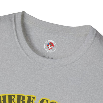 Here Comes the Rooster Music  Graphic Tee with Front & Back Print Unisex Rock T-Shirt