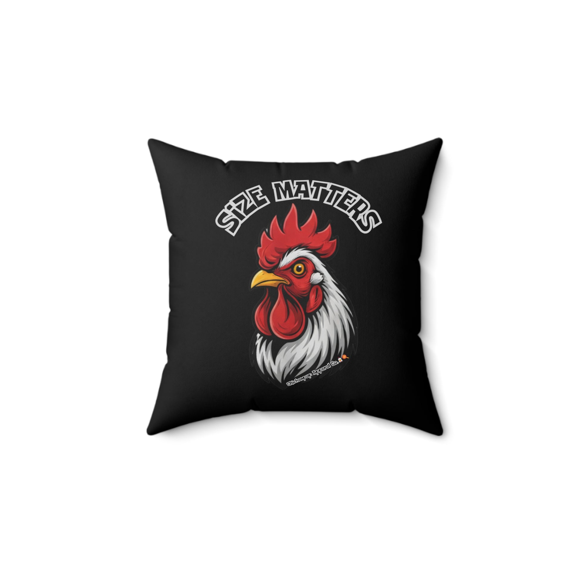 🤏Size Matters Big Chick Energy Polyester Throw Pillow - Chickenpop Apparel Company