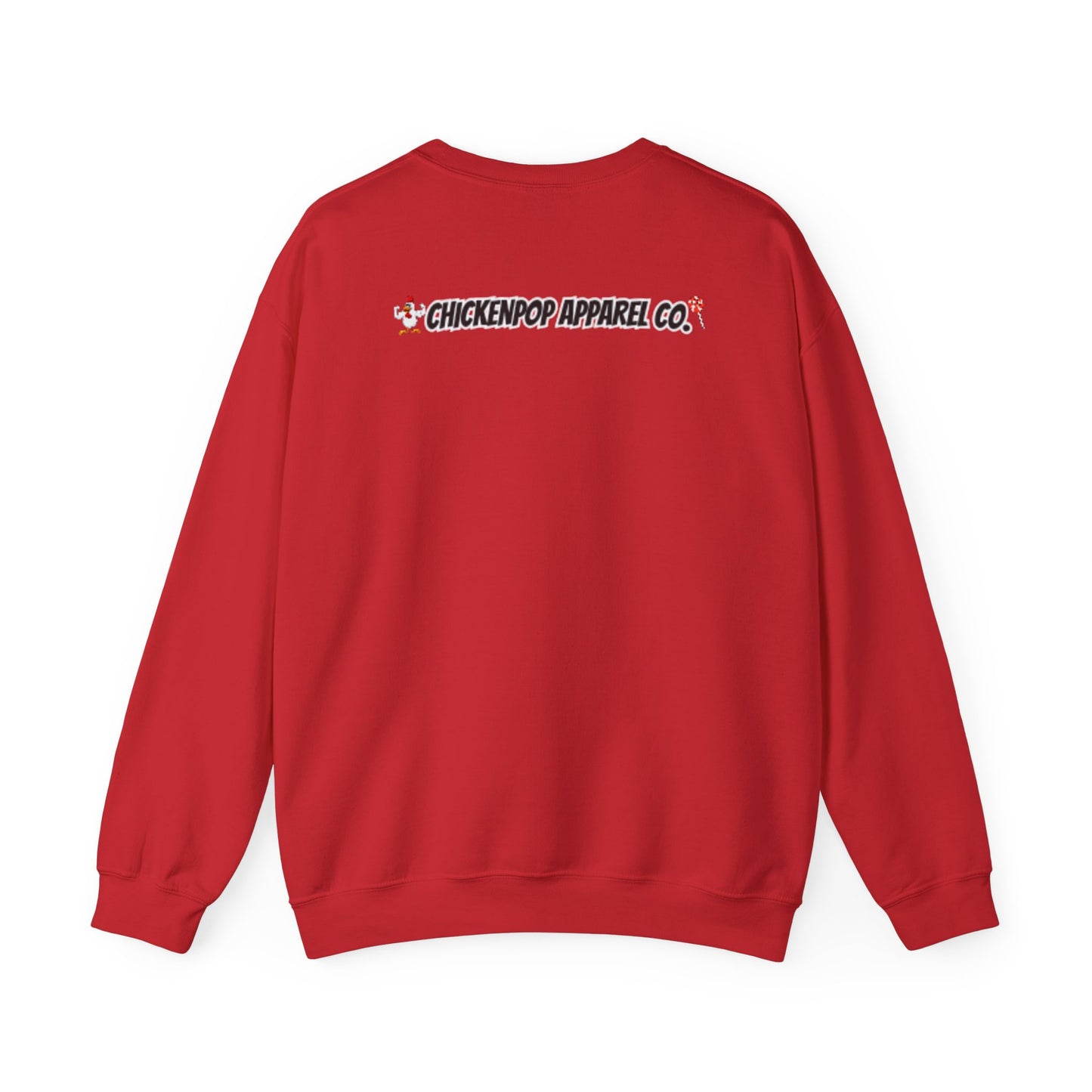 Like A Genius Crewneck Sweatshirt – Funny Political Graphic Pullover | Unisex Heavy Blend with ChickenPop Logo | Ethically Made & Cozy Cold-Weather Humor
