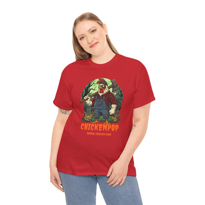 Zombie Chicken King Halloween Shirt – Funny Spooky T-Shirt