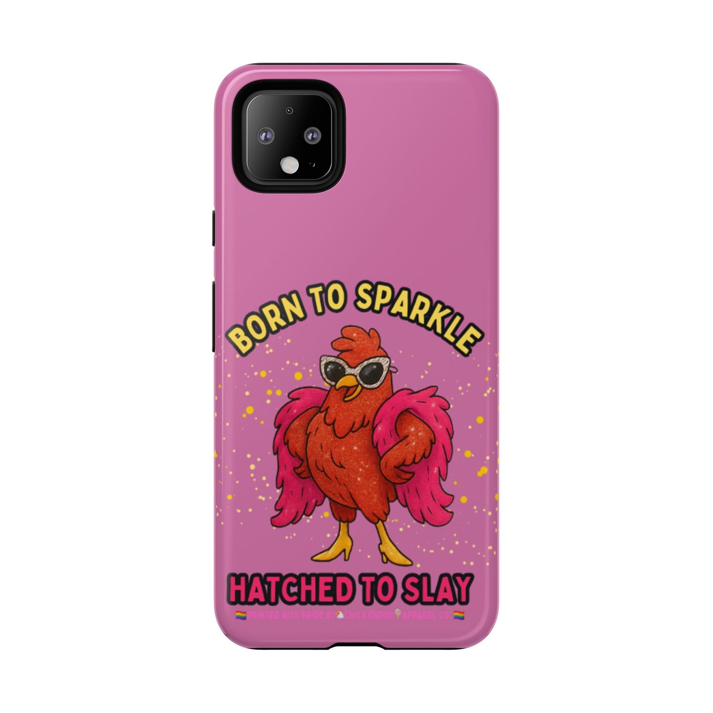 Phone Case - Born to Sparkle Hatched to Slay Logo Design