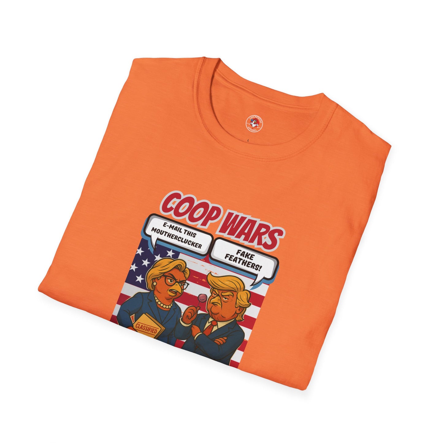 Coop Wars™ Tee – Hilaregg Cluckton vs. Cock-a-Doodle-Don | Political Chicken Fight Shirt
