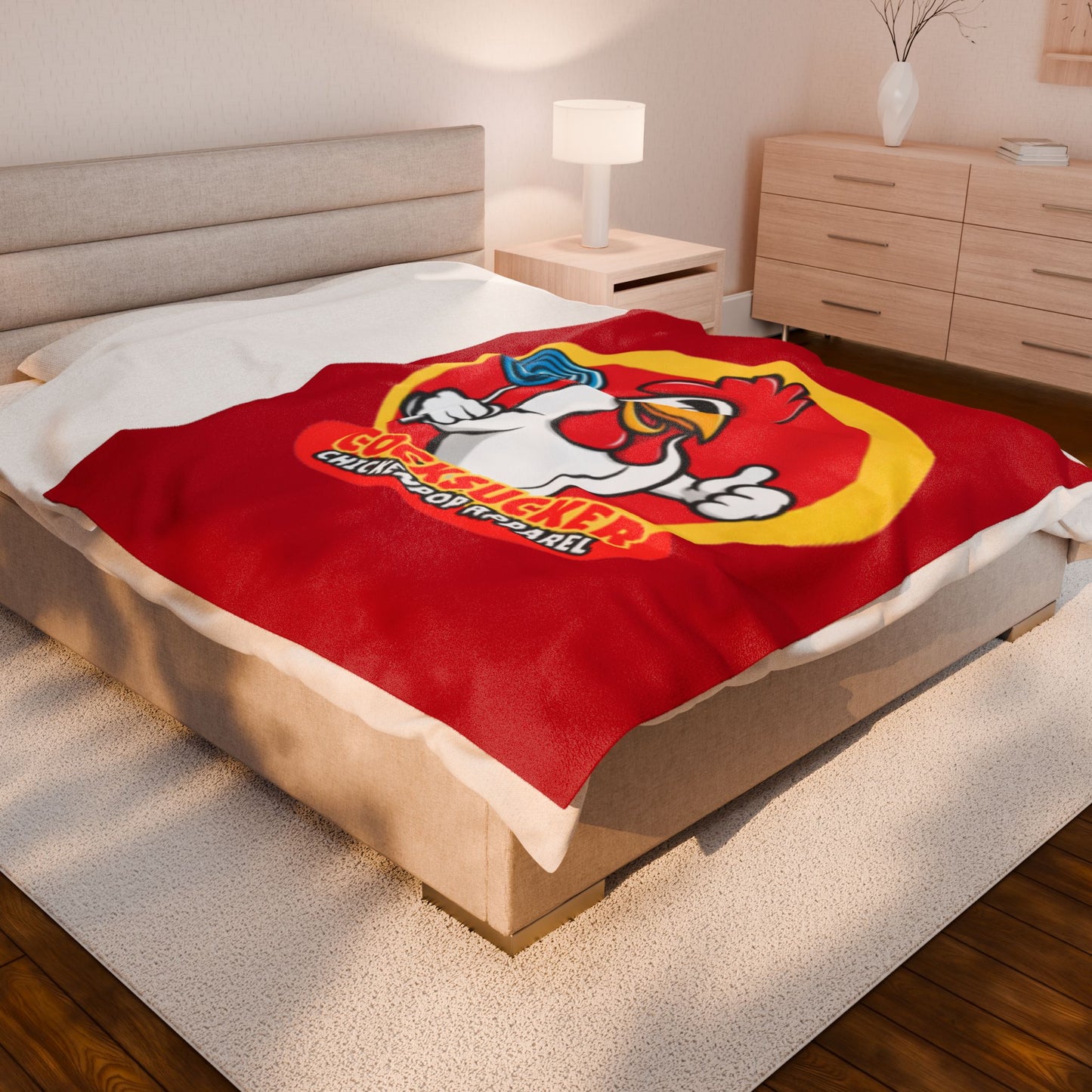 Coop Daddy Signature “Cocksucker” Velveteen Blanket – Cozy Meets Controversial