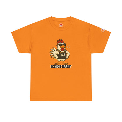 Ice Ice Baby Part 2 Funny Chicken T-Shirt – Cool Rooster Graphic Tee | Unisex Retro Hip-Hop Style