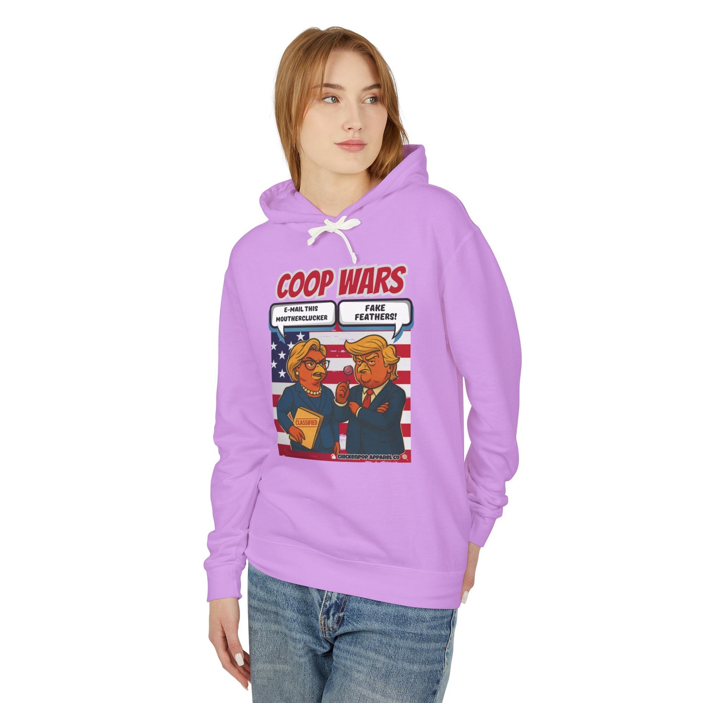Coop Wars Hoodie – Funny Political Graphic Pullover | Unisex Relaxed Fit | Ethically Made & OEKO-TEX Certified Streetwear