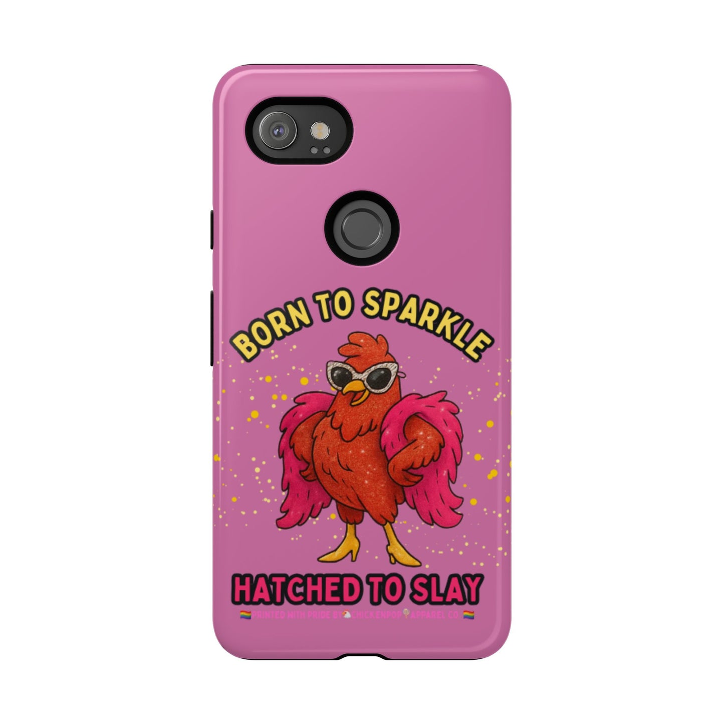 Phone Case - Born to Sparkle Hatched to Slay Logo Design