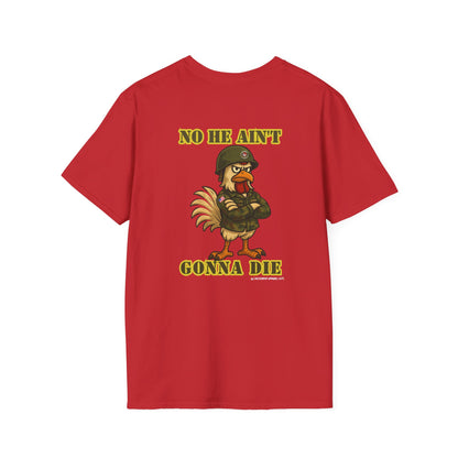 Here Comes the Rooster Music  Graphic Tee with Front & Back Print Unisex Rock T-Shirt