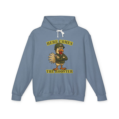 Here Comes The Rooster Hoodie – Bold Graphic Pullover with Relaxed Fit | Unisex Streetwear