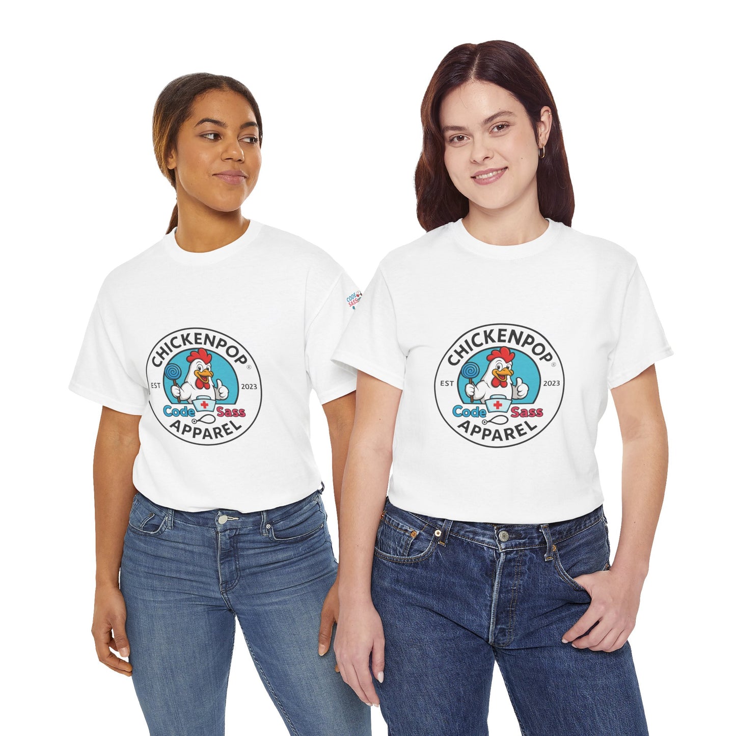 ChickenPop Apparel Code Sass Nurse's Logo Tee