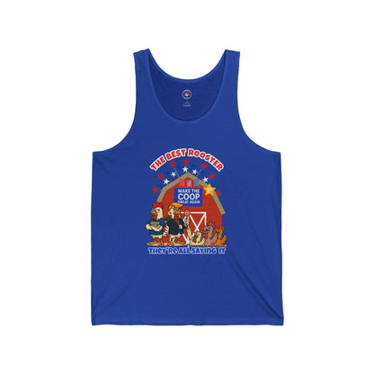 The Best Rooster Ribbed Tank – Cock-a-Doodle-Don Presidential  Poultry 🐔🍹