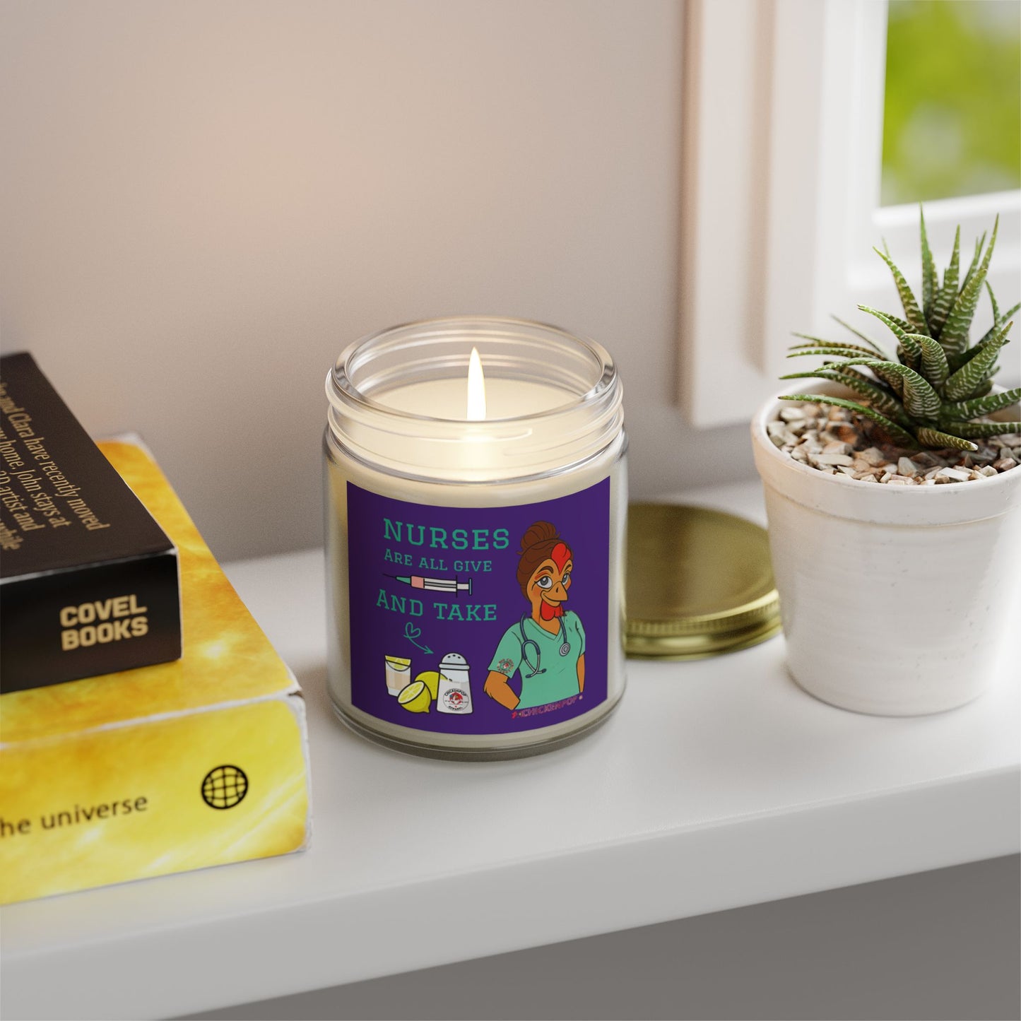 Nurses Are All Give And Take Unique Gifts for Healthcare Workers, Aromatherapy Candles, Cute Nursery Decor, Self-Care Essentials