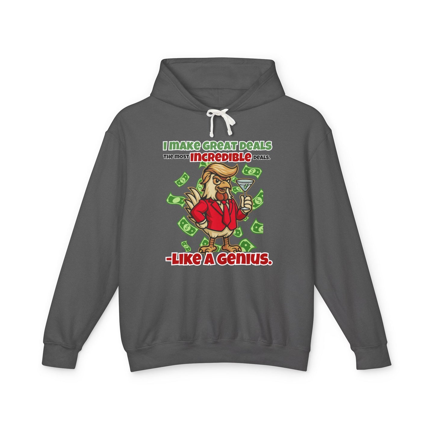 Like A Genius Hoodie – Funny Political Graphic Pullover | Unisex Relaxed Fit | Ethically Made & OEKO-TEX Certified Streetwear