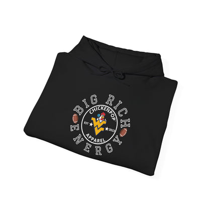 Big Rich Energy WV Logo Unisex Hoodie - ChickenPop Arm Logo Edition