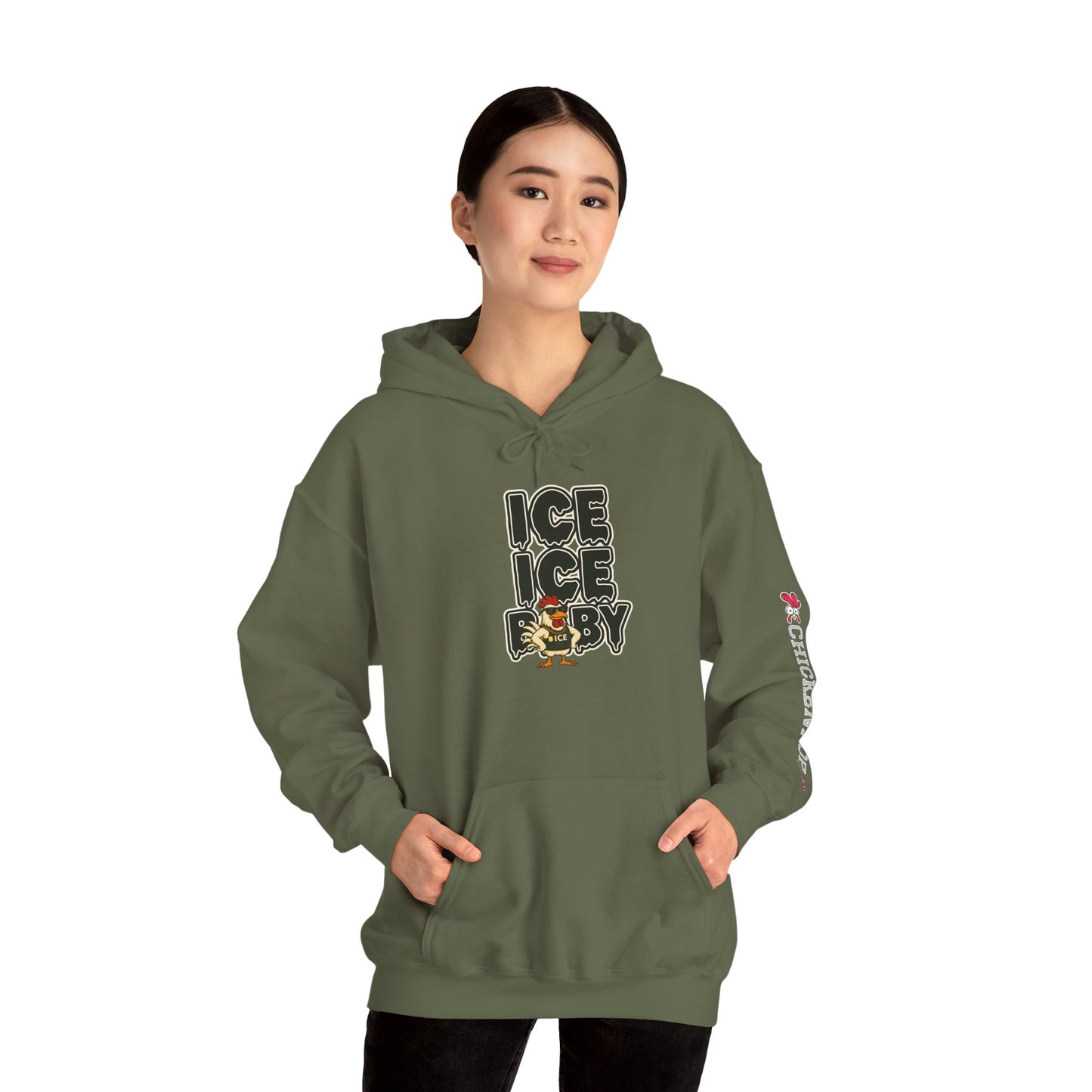 🧊 ICE ICE BABY Funny Chicken T-Shirt – Coop Daddy Parody Hoodie for Music & Poultry Fans