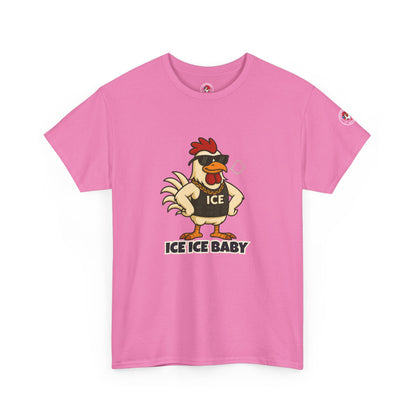 Ice Ice Baby Part 2 Funny Chicken T-Shirt – Cool Rooster Graphic Tee | Unisex Retro Hip-Hop Style