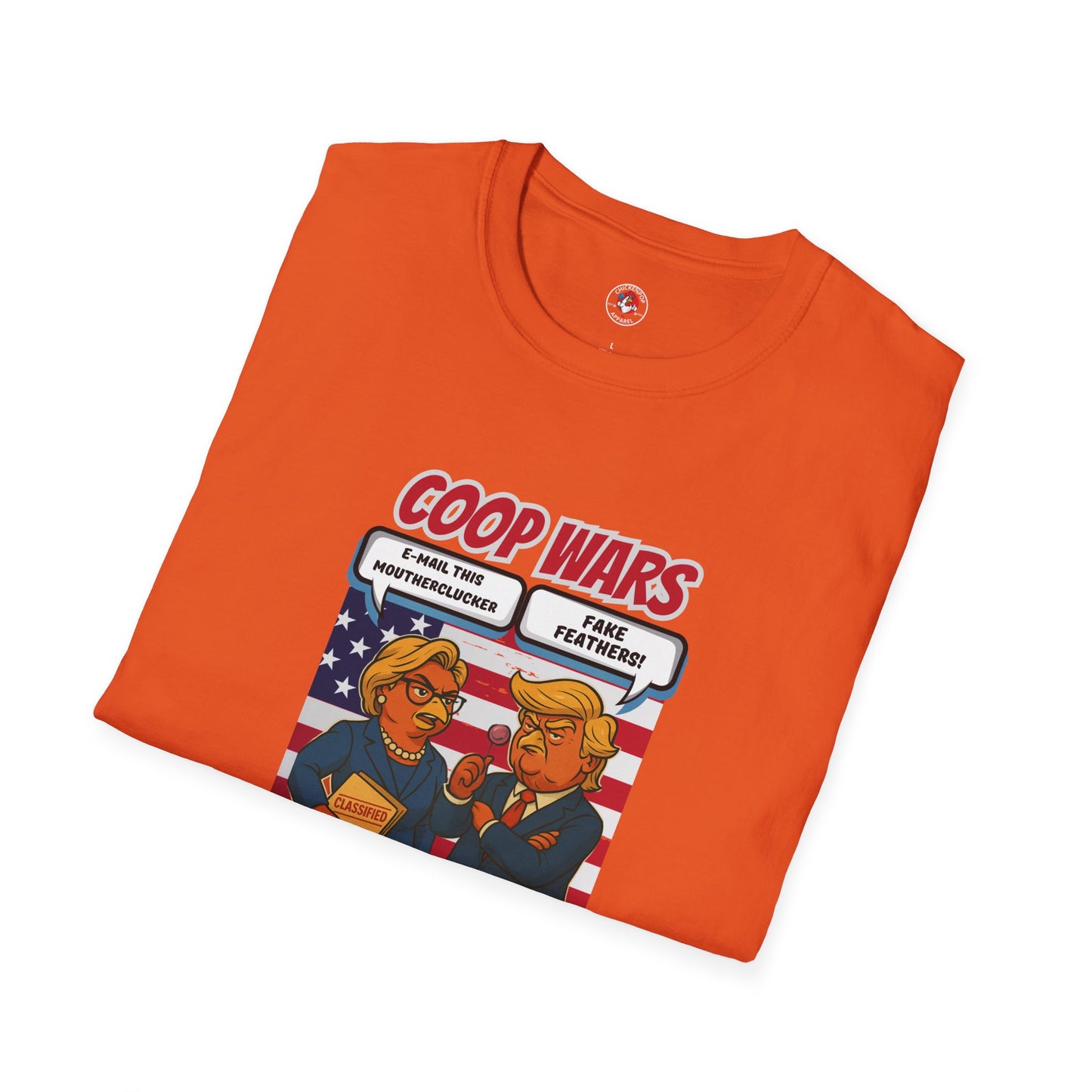 Coop Wars™ Tee – Hilaregg Cluckton vs. Cock-a-Doodle-Don | Political Chicken Fight Shirt