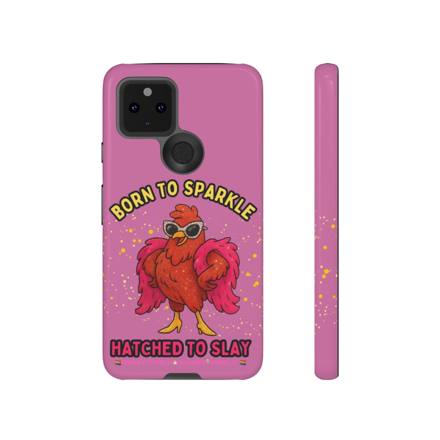 Phone Case - Born to Sparkle Hatched to Slay Logo Design