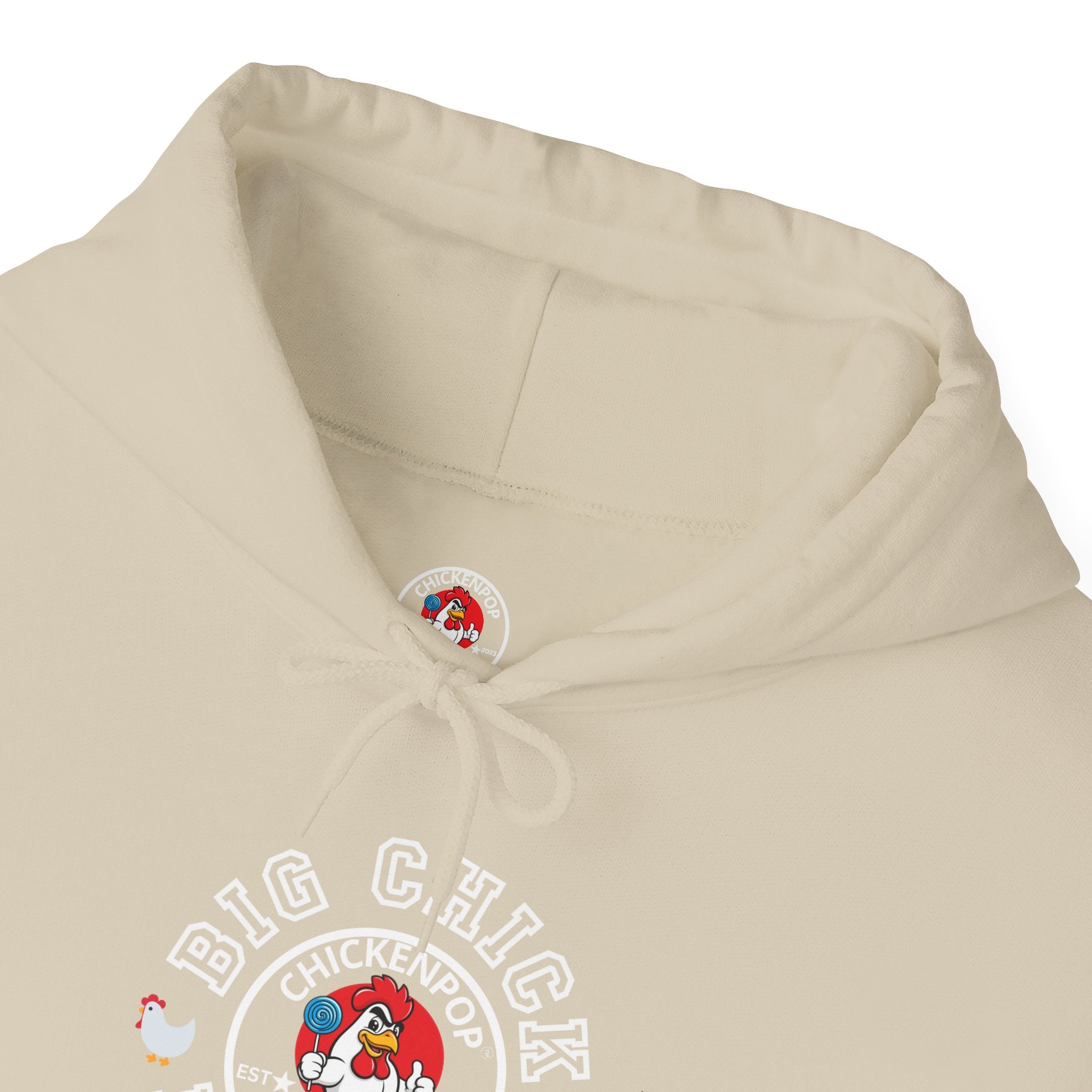 Big Chick Energy Unisex Hoodie — ChickenPop Apparel Logo Sweatshirt