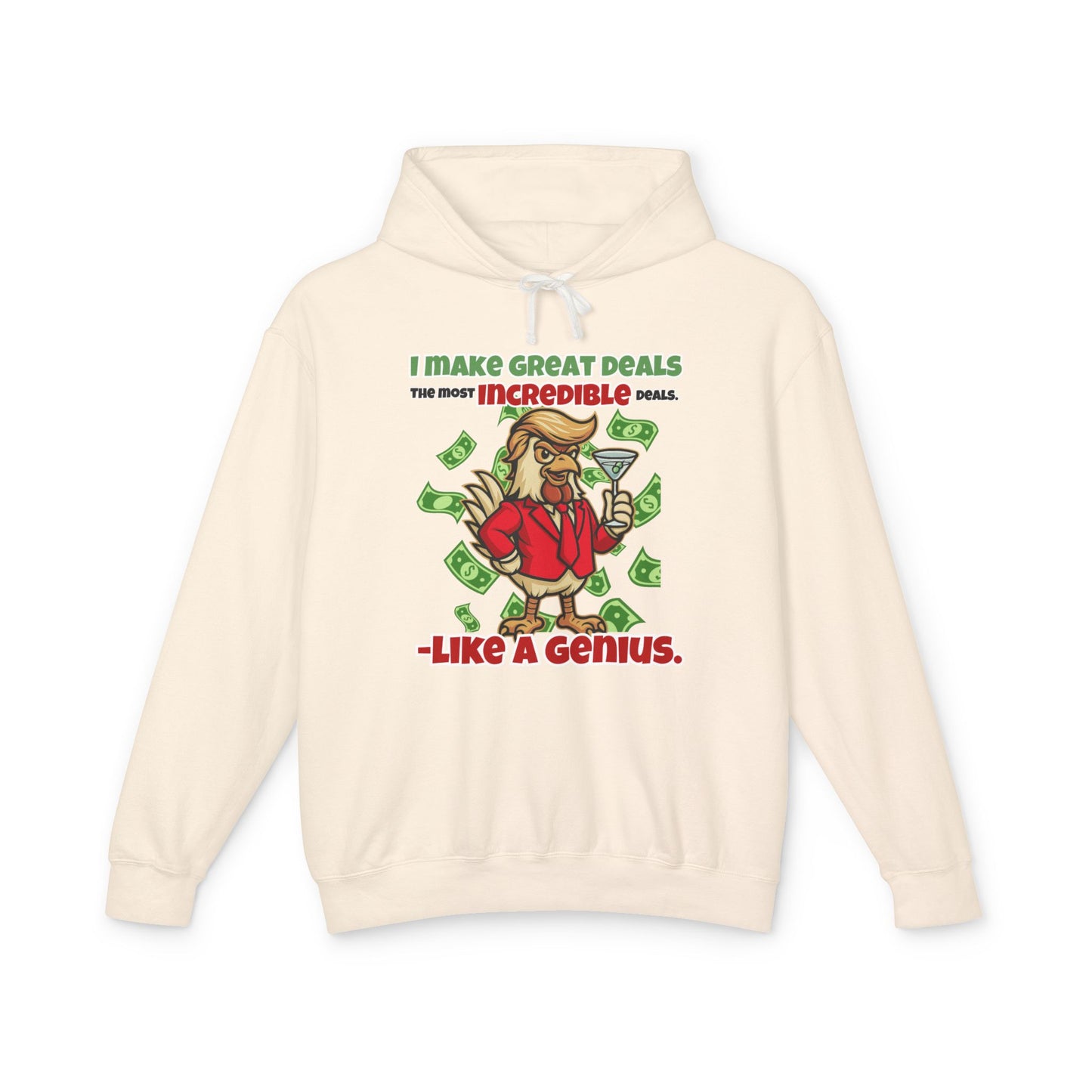 Like A Genius Hoodie – Funny Political Graphic Pullover | Unisex Relaxed Fit | Ethically Made & OEKO-TEX Certified Streetwear