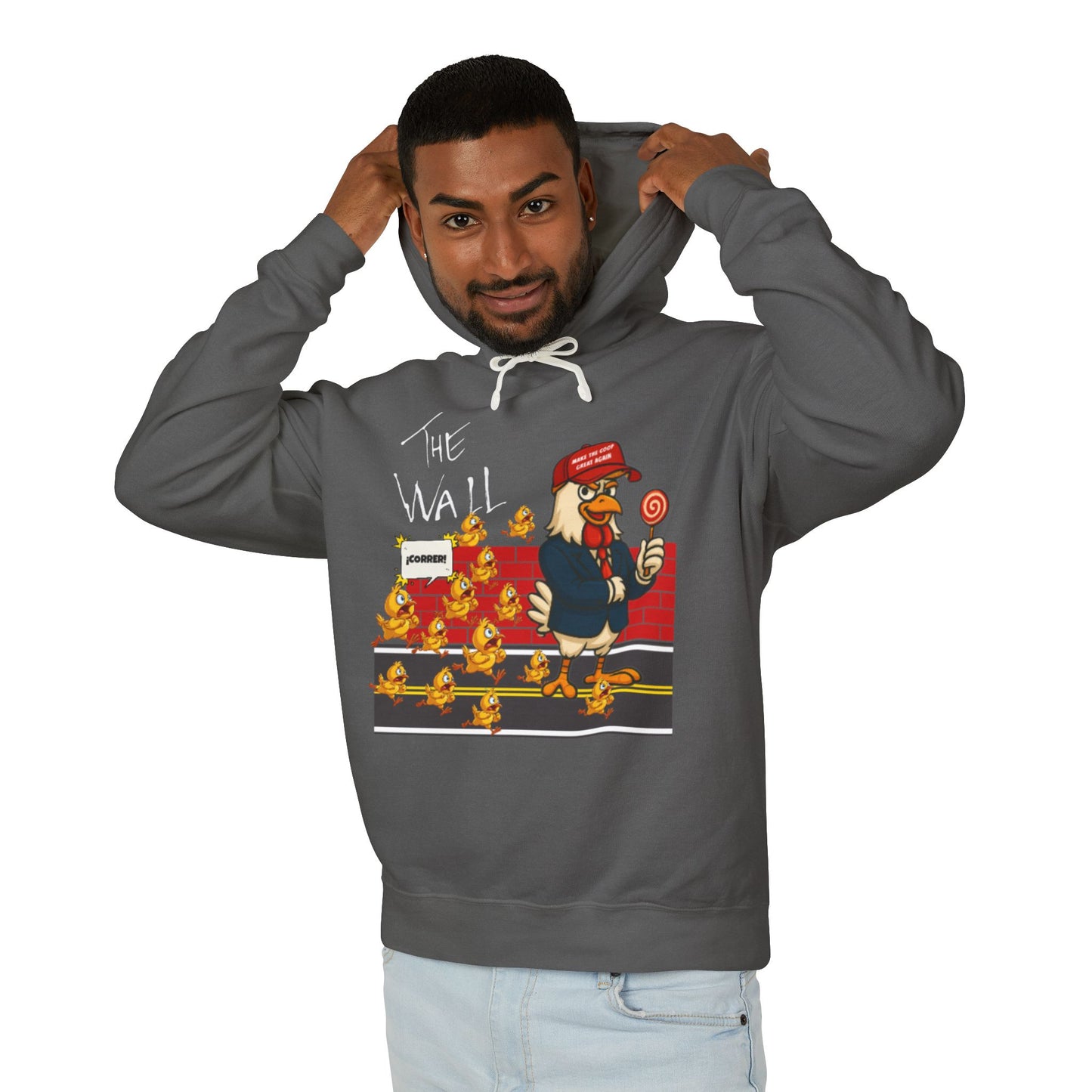 Another Chick Thru The Wall Hoodie – Bold Graphic Pullover with Relaxed Fit | Unisex Streetwear