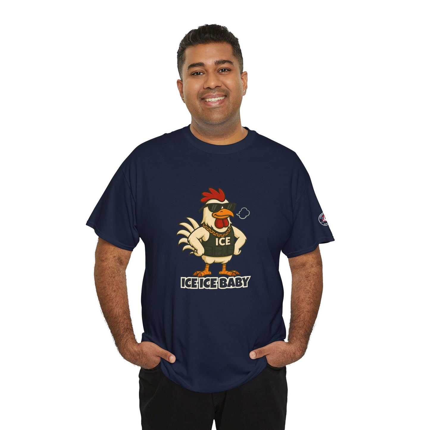 Ice Ice Baby Part 2 Funny Chicken T-Shirt – Cool Rooster Graphic Tee | Unisex Retro Hip-Hop Style