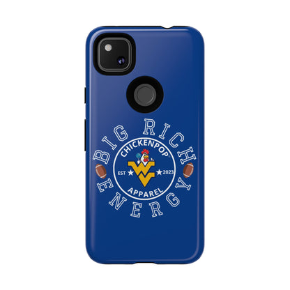 Don’t Be A Devries Funny Chicken Phone Case – Durable Dual-Layer Protection for iPhone, Samsung, Pixel – Matte or Glossy Finish Blue