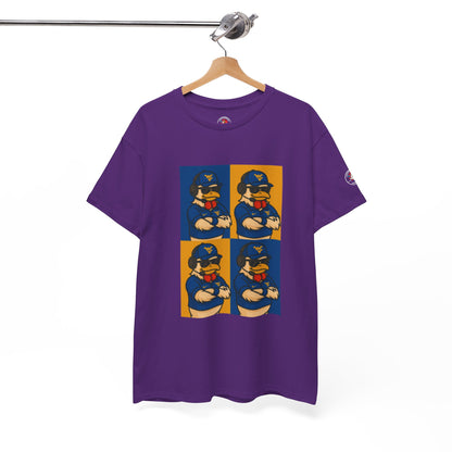Warhol WVU Coop Daddy T-Shirt – Pop Art Coach Rooster Graphic Tee for Mountaineer Fans FREE SHIPPING